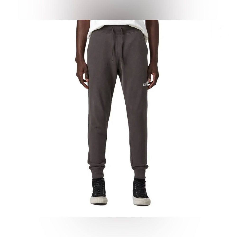All Saints Men's Size XL Extra Large Brown Ryder Embroidered Jogger Sweatpants